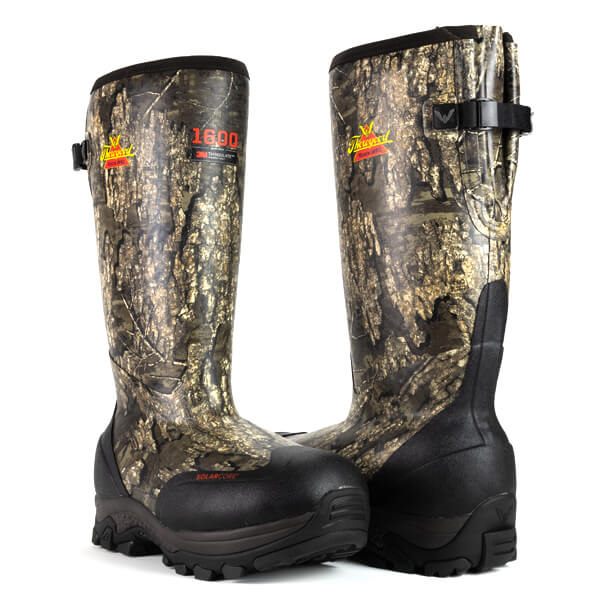 Black / Gold Men's Thorogood INFINITY FD RUBBER BOOT RealTree® TIMBER® // 1600g Outdoor Boots | 7o6i3vyi