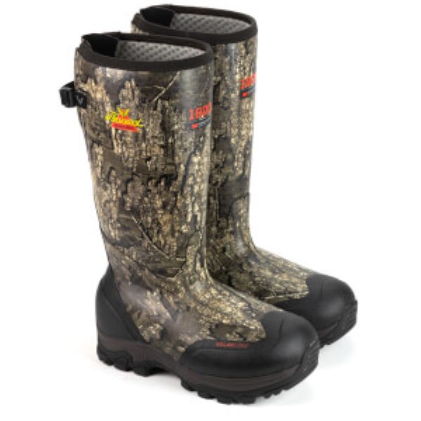 Black / Gold Men's Thorogood INFINITY FD RUBBER BOOT RealTree® TIMBER® // 1600g Outdoor Boots | 7o6i3vyi