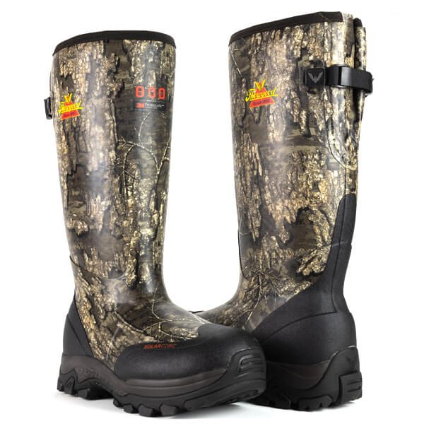 Black / Gold Men's Thorogood Infinity FD Rubber Boots – 17