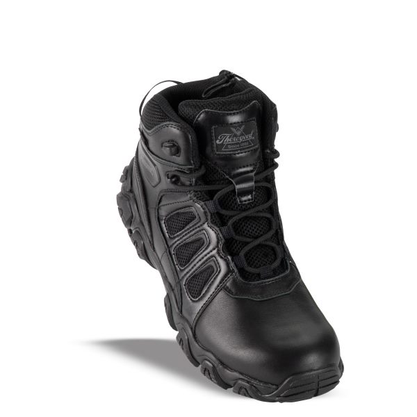 Black Men's Thorogood CROSSTREX POLISHABLE TOE / SIDE ZIP – BBP WATERPROOF SAFETY TOE Public Safety Boots | EU3MqZvK