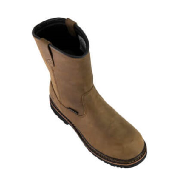 Brown Men's Thorogood V-Series Waterproof – Wellington Crazyhorse Safety Toe Work Boots | tLAnod3n