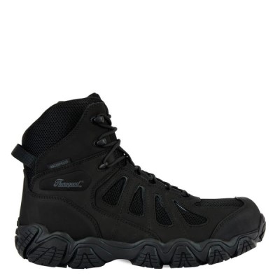 Black / Grey Men's Thorogood Crosstrex Series – Safety Toe Side Zip BBP Waterproof 6" Hiker Work Boots | ZGijsla2