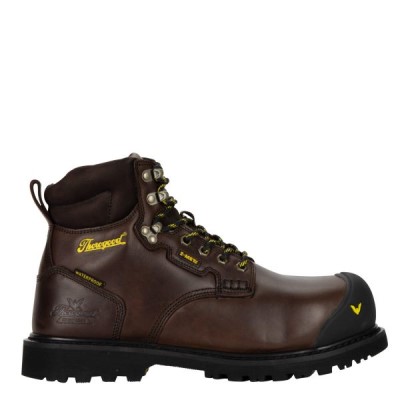 Black Men's Thorogood 6" Metatarsal Guard I-Met² Work Boots | xShokwQh