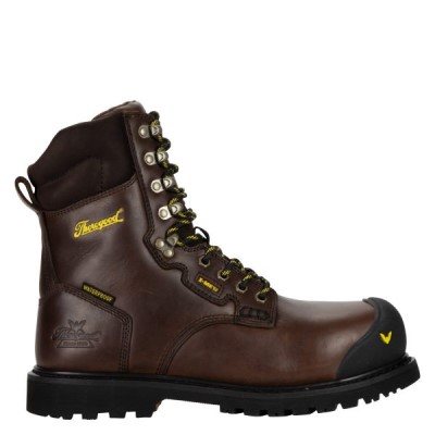 Black Men's Thorogood 8" Metatarsal Guard I-Met² Waterproof Boots | hRrm0a4a