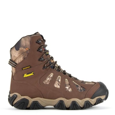 Brown / Black Men's Thorogood Crosstrex Series – Camo 8" Insulated Waterproof Hiker Waterproof Boots | VsLzrhBp