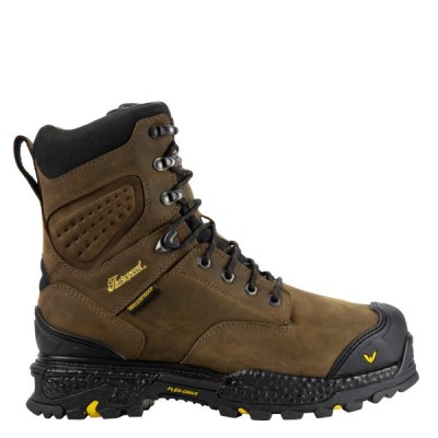 Brown Men's Thorogood INFINITY FD SERIES – 8" Studhorse Insulated Waterproof Safety Toe Boot Work Boots | q6kU9BZF